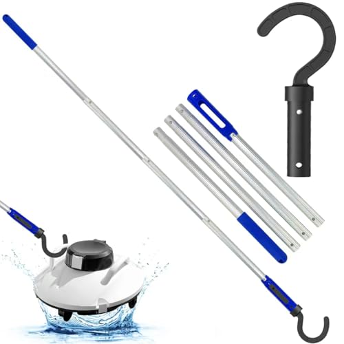 Lets Joy Haken für Poolroboter, Poolhaken für Stangenzubehör, Zubehör Haken für Poolroboter, Haken für Poolroboter mit Teleskopstange Abnehmbare, Universelle Poolroboter Reinigungszubehör von Lets Joy