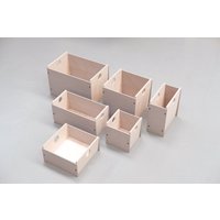 Boxo Grau - Stapelbare Kallax Aufbewahrungsboxen. Spielzeugkisten Aus Holz von LetsGoChopShop