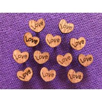 Liebe Herz Aus Holz Pins | Liebeszwecken Kork Pinnwand Schwarzes Brett Erinnerungstafel Liste Pin von LetsShopGiftsUK