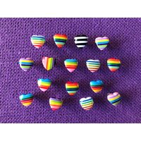 Pride Lgbtq Push Pins | Regenbogen Herz Reißzwecken Pin Aus Pinnwand Reminder Board List von LetsShopGiftsUK