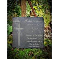 Gedenkstein Auf Schiefer von Letsburnshop