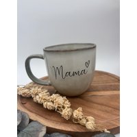 Kaffeebecher Mit Henkel - Kaffee Tasse Lieblingsmensch Herz Handgemacht Für Liebhaber Einzigartiges Geschenk von Letsburnshop