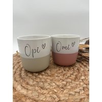 Kaffeebecher Ohne Henkel - Kaffee Tasse Personalisiert Mit Herz Dein Name Auf Deiner Einzigartiges Geschenk Häferl Heferl von Letsburnshop