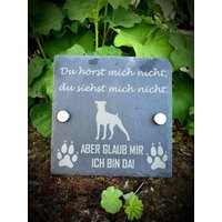Warnung Vor Dem Hund, Schieferplatte, Türschild, Schieferschild von Letsburnshop