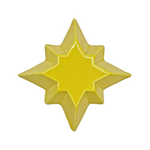 Letshelter | Keramischer Handtuchaufhänger und Dekoration für Heizkörper in Form eines gelben Sterns, handgefertigt in Italien – Wird direkt am Heizkörper angebracht von Letshelter