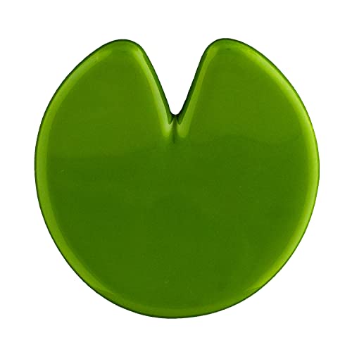 Letshelter | Keramischer Handtuchhaken und Dekoration für Heizkörper in Form eines grünen Lilienblattes für Badheizkörper, handgefertigt in Italien - Wird direkt am Heizkörper montiert von Letshelter