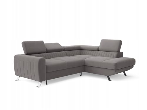 Letsit Ecksofa Ferrara L Castel Rechts Freistehendes Loungesofa Bequemes Ecksofa mit Schlaffunktion Schmutzabweisend Für Wohnzimmer Schlafzimmer Grau Letsit Ecksofa Ferrara L Castel Rechts Freistehendes Loungesofa Bequemes Ecksofa mit Schlaffunktion Schmutzabweisend Für Wohnzimmer Schlafzimmer Grau von Letsit Sofa