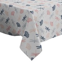 Handgemachte Dekorative Tischdecke, Aquarell Libellen Ginkgo Blätter Druck, Rechteck/Quadrat, Wohndekor Stoff von Letsstartwith1