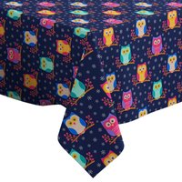Handgemachte Dekorative Tischdecke, Bunte Niedliche Flache Eulen, Sitzender Druck, Rechteck/Quadrat, Wohndekor-stoff Handgemachte Dekorative Tischdecke, Bunte Niedliche Flache Eulen, Sitzender Druck, Rechteck/Quadrat, Wohndekor-stoff von Letsstartwith1