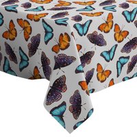Handgemachte Dekorative Tischdecke, Bunte Schmetterlinge, Rechteck/Quadrat, Wohndekor-stoff von Letsstartwith1