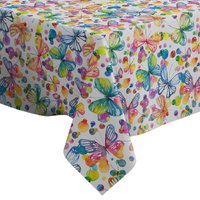 Handgemachte Dekorative Tischdecke, Bunte Schmetterlinge, Rechteck/Quadrat, Wohndekor-stoff von Letsstartwith1