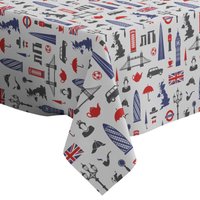 Handgemachte Dekorative Tischdecke, England London Uk Muster Druck, Rechteck/Quadrat, Wohnkultur Stoff von Letsstartwith1