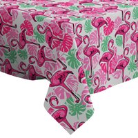 Handgemachte Dekorative Tischdecke, Flamingo Tropical Design Print, Rechteck/ Quadratisch, Home Decor Stoff von Letsstartwith1