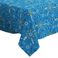 Handgemachte Dekorative Tischdecke, Chanukka-Girlanden, Dreidel-Druck, Rechteckig/Quadratisch, Wohndekor-stoff von Letsstartwith1