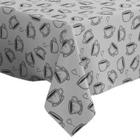 Handgemachte Dekorative Tischdecke, Kaffeetassen-Tee-Gravurmuster, Rechteck/Quadrat, Wohndekor-stoff von Letsstartwith1