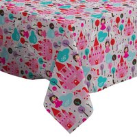 Handgemachte Dekorative Tischdecke, Kinder Prinzessin Schloss Einhorn Druck, Rechteck/Quadrat, Wohndekor-stoff von Letsstartwith1