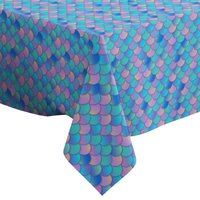 Handgemachte Dekorative Tischdecke, Meerjungfrau-Fischschuppen-Musterdruck, Rechteck/Quadrat, Wohndekor-stoff von Letsstartwith1