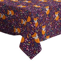 Handgemachte Dekorative Tischdecke, Niedliche Blumen, Füchse Pilze, Rechteckig/Quadratisch, Wohndekor-stoff von Letsstartwith1