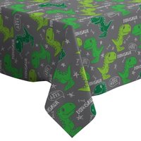 Handgemachte Dekorative Tischdecke, Niedlicher Dinosaurierdruck, Rechteck/Quadrat, Dekorationsstoff von Letsstartwith1
