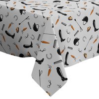 Handgemachte Dekorative Tischdecke, Pferde Reiten Muster, Rechteck/Quadrat, Wohndekor-stoff von Letsstartwith1