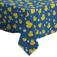 Handgemachte Dekorative Tischdecke, Rubber Duck Bubbles Druck, Rechteck/ Quadratisch, Dekostoff von Letsstartwith1