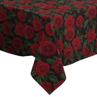 Handgemachte Dekorative Tischdecke, Schöner Druck Der Roten Rosen, Rechteck/Quadrat, Wohndekor-stoff von Letsstartwith1