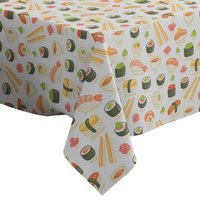 Handgemachte Dekorative Tischdecke, Süße Sushi Rolls Muster Druck, Rechteck/ Quadratisch, Dekoration Stoff von Letsstartwith1