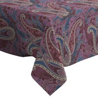 Handgemachte Dekorative Tischdecke, Trendy Lila Paisley Design Muster Druck, Rechteck/ Quadratisch, Dekostoff von Letsstartwith1