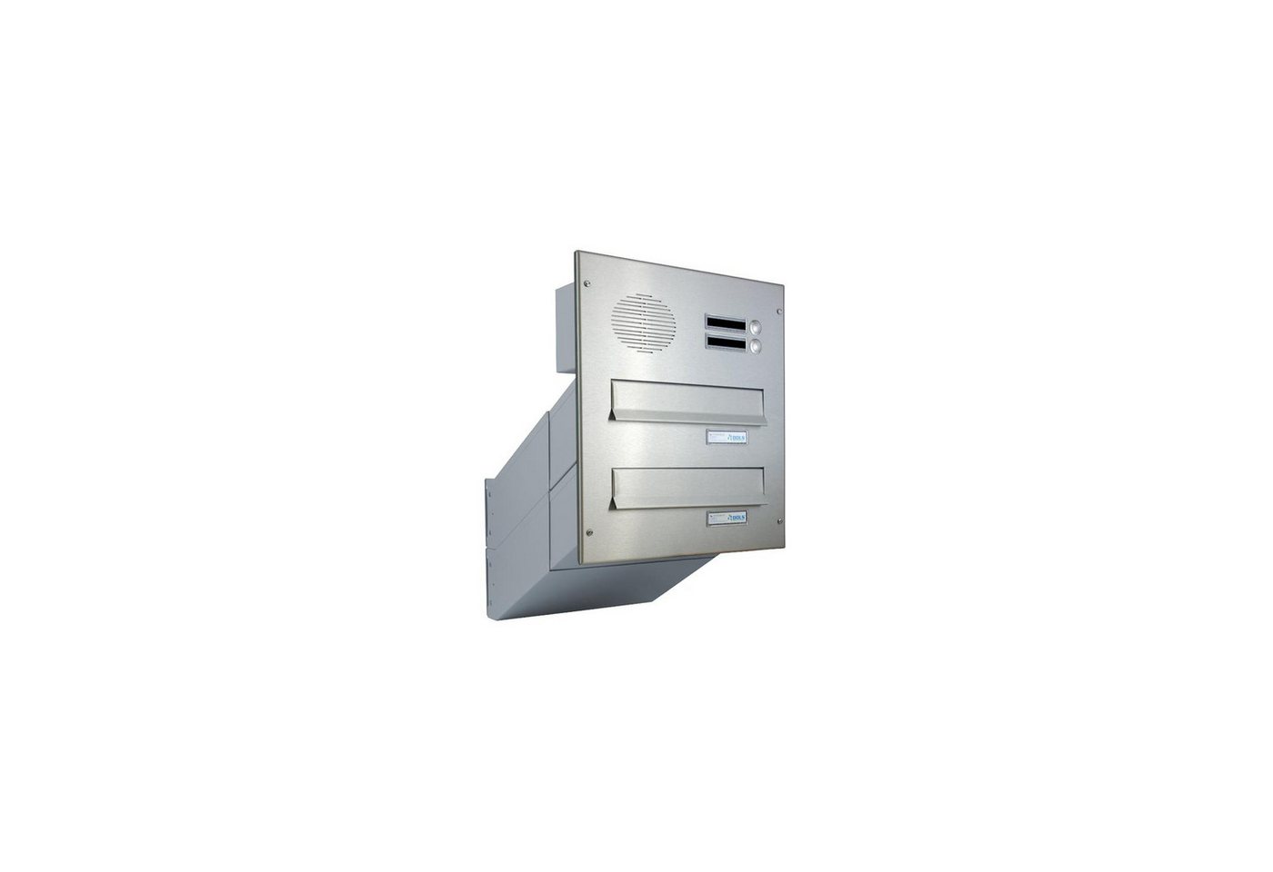 Letterbox24 Briefkasten DV-Serie Edelstahl Durchwurfbriefkasten mit Sprechsieb Letterbox24 Briefkasten DV-Serie Edelstahl Durchwurfbriefkasten mit Sprechsieb von Letterbox24