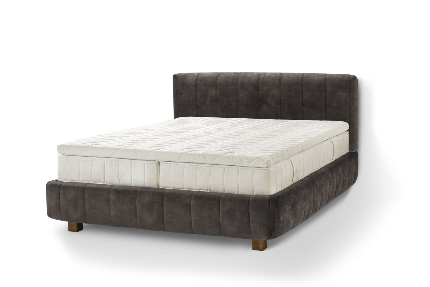 Letti Moderni Holzbett Bett Calma, hergestellt aus hochwertigem Massivholz von Letti Moderni
