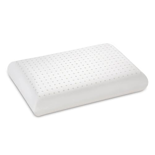 Letti Moderni Latexkissen - Ergonomisches Kopfkissen 80x80 - Naturlatex Nackenkissen 40x80, Höhe 14 cm, Atmungsaktiv, Hypoallergen, Kissenbezug 40 x 80-100% Naturlatex Letti Moderni Latexkissen - Ergonomisches Kopfkissen 80x80 - Naturlatex Nackenkissen 40x80, Höhe 14 cm, Atmungsaktiv, Hypoallergen, Kissenbezug 40 x 80-100% Naturlatex von Letti Moderni