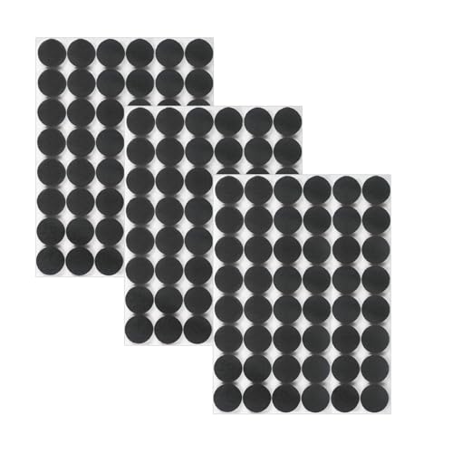 Leucasa 144 Stück Filzgleiter Selbstklebend 15mm Filzgleiter für Stühle Möbelgleiter 5mm Dicke für Möbelfüße, Stuhlbeine, zum Schutz von Hartholzböden von Leucasa