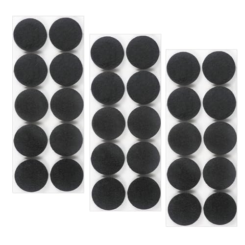 Leucasa 30 Stück Filzgleiter Selbstklebend 35mm Filzgleiter für Stühle Möbelgleiter 5mm Dicke für Möbelfüße, Stuhlbeine, zum Schutz von Hartholzböden von Leucasa