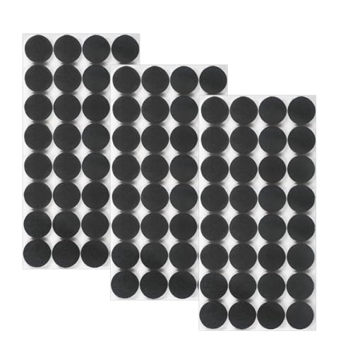Leucasa 96 Stück Filzgleiter Selbstklebend 20mm Filzgleiter für Stühle Möbelgleiter 5mm Dicke für Möbelfüße, Stuhlbeine, zum Schutz von Hartholzböden von Leucasa