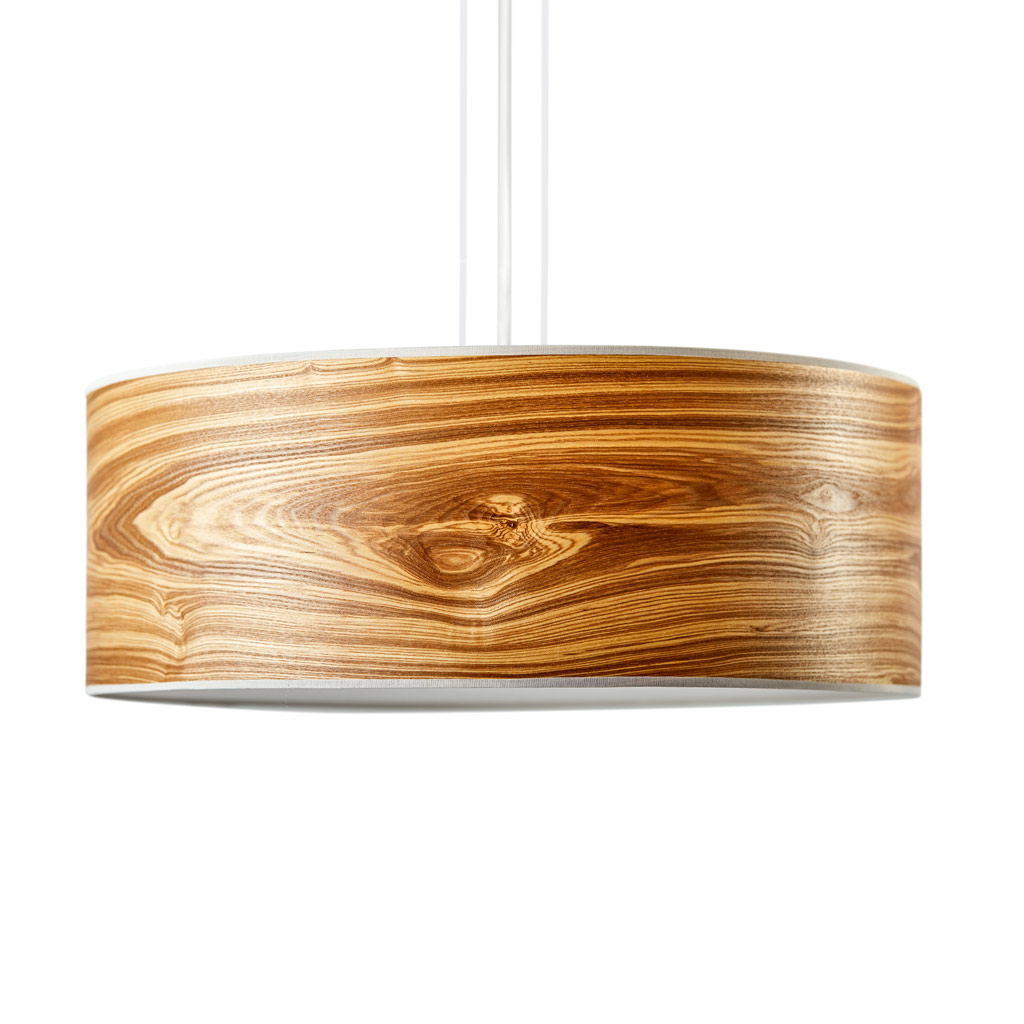 LeuchtNatur - Discus - runde Design Hängeleuchte aus Echtholzfurnier von LeuchtNatur