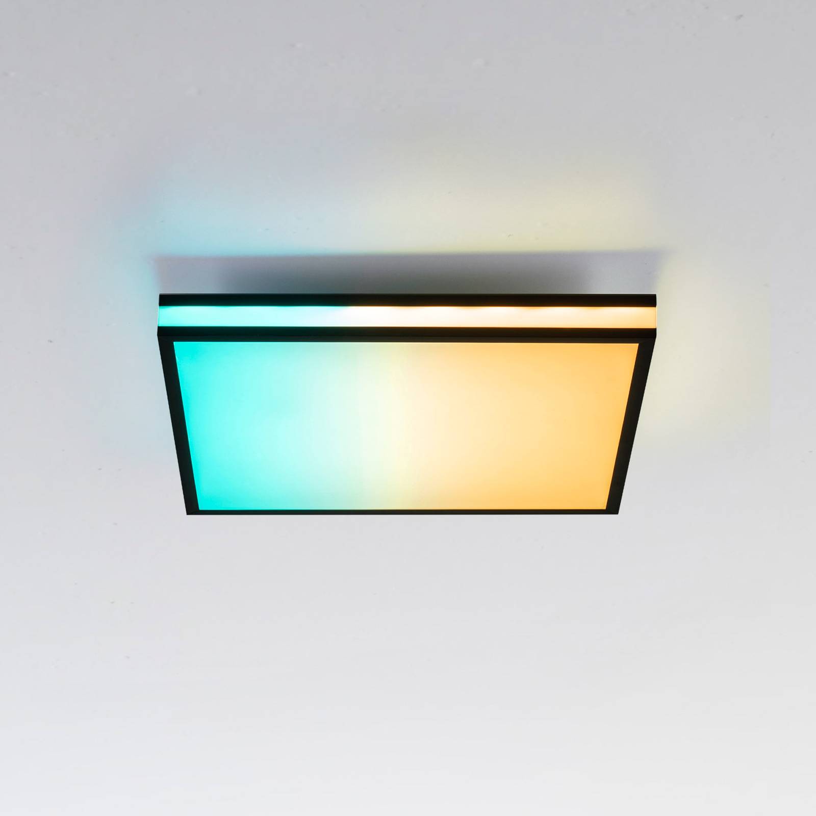 LED-Deckenlampe Mario, CTT, RGB, 45x45cm, schwarz von JUST LIGHT.