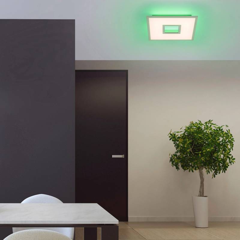Just Light. LED-Deckenleuchte Recess  Weiß CCT  45 x 45 cm von Just Light.
