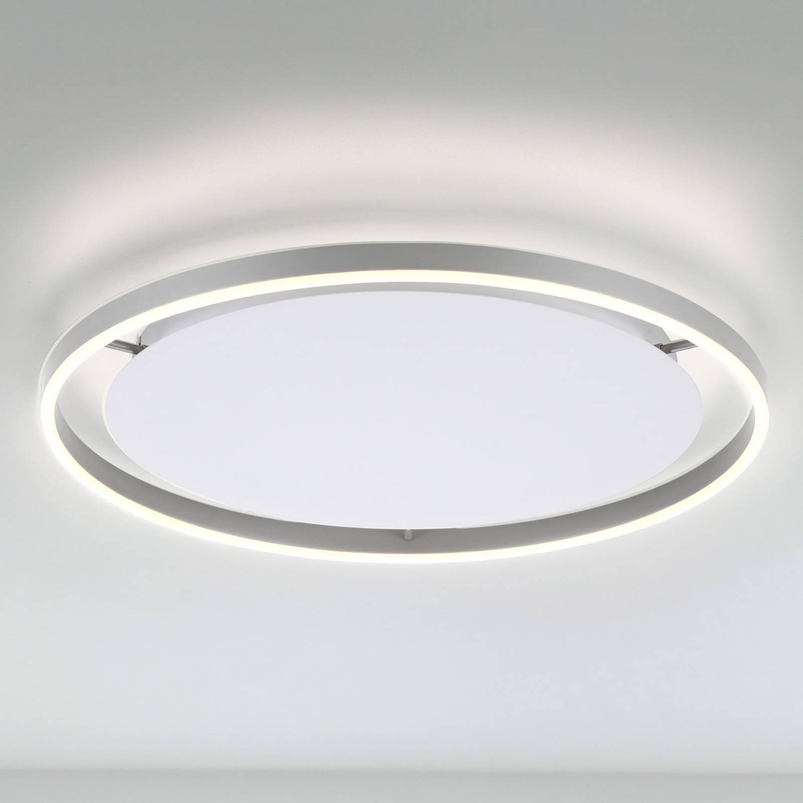 LED-Deckenleuchte Ritus, Ø 58,5cm, aluminium von JUST LIGHT.