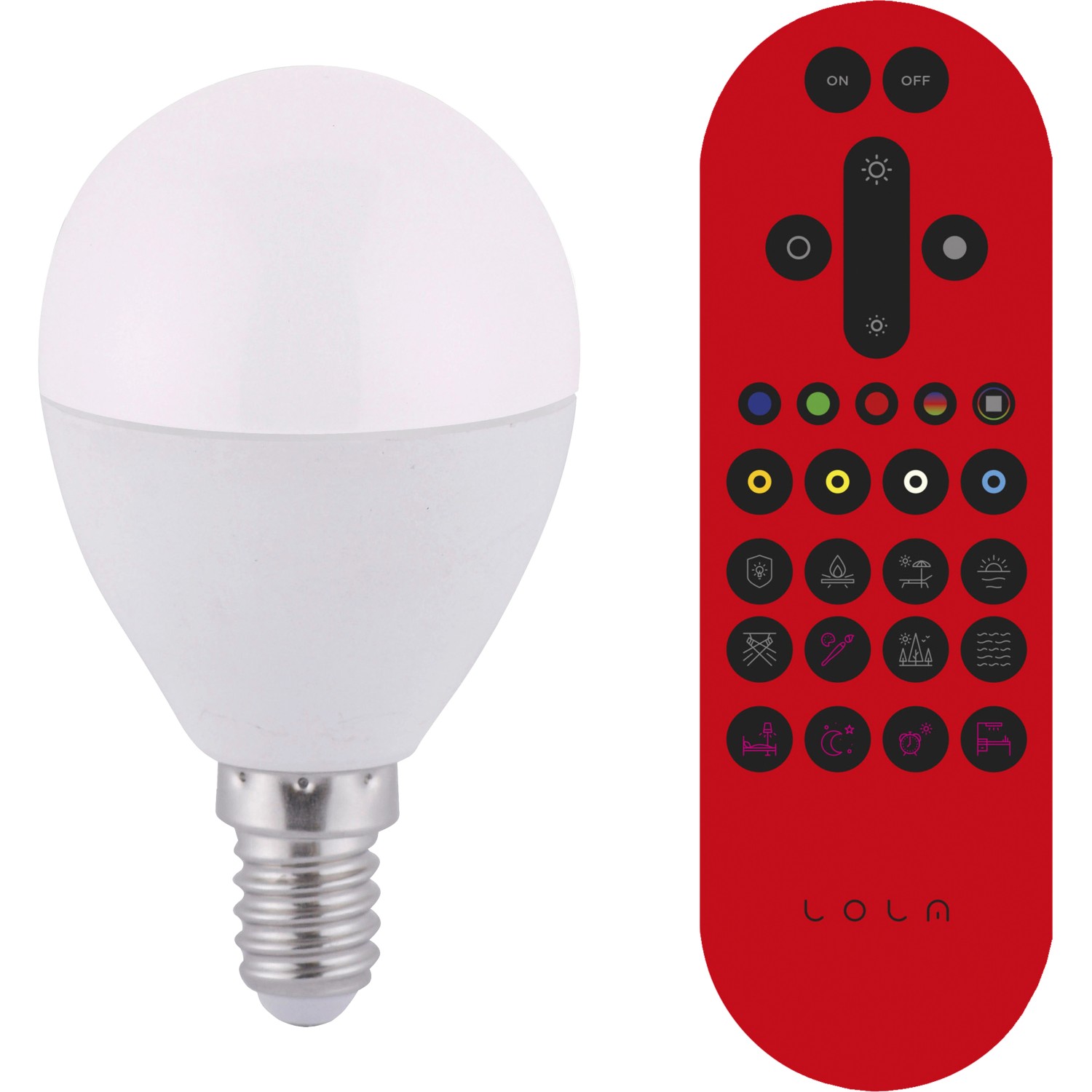 Just Light. LED-Lampe Lolasmart-Bulb E14 App-steuerbar, inkl. FB Just Light. LED-Lampe Lolasmart-Bulb E14 App-steuerbar, inkl. FB von Just Light.