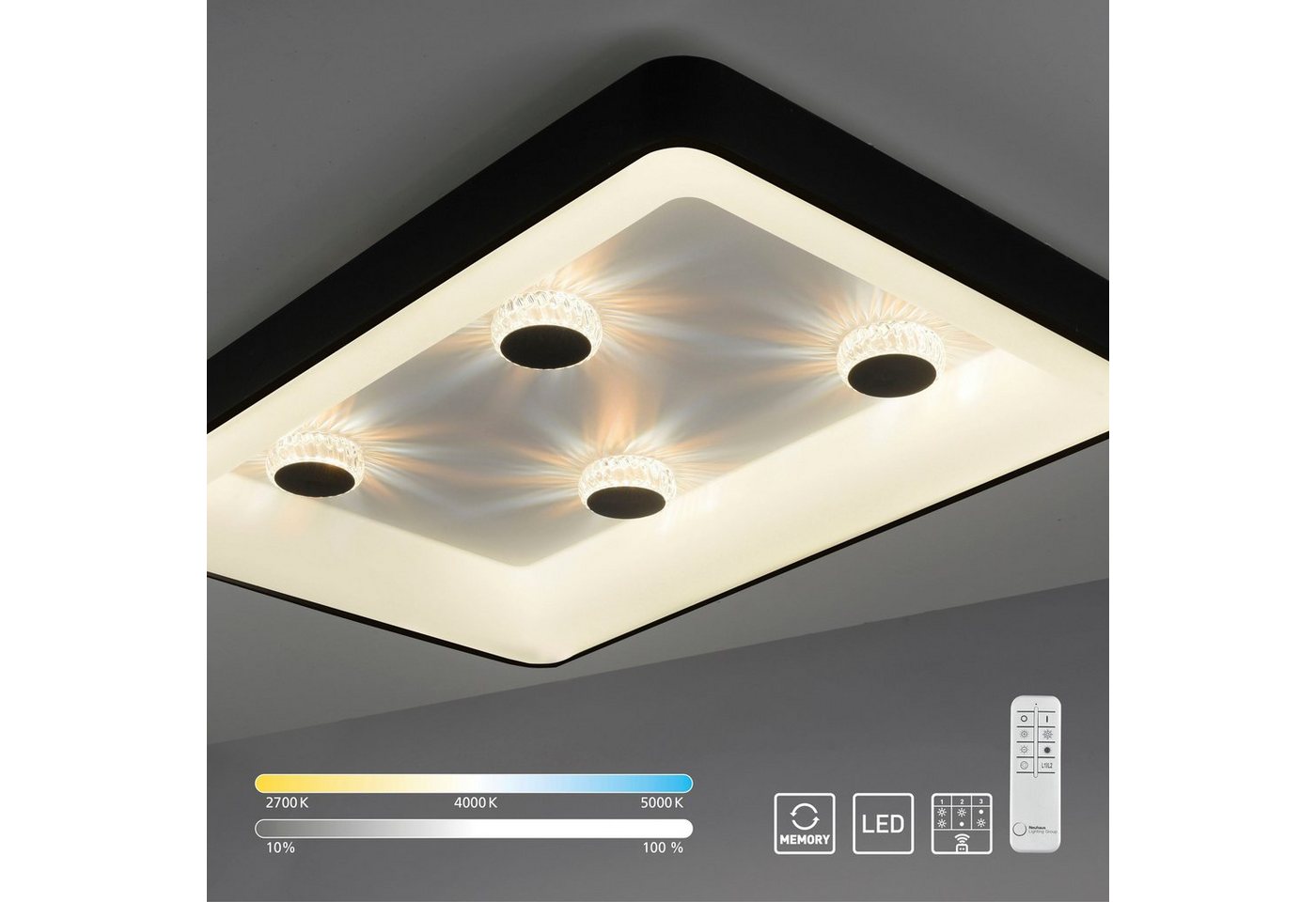 JUST LIGHT Deckenleuchte VERTIGO, LED fest integriert, warmweiß - kaltweiß JUST LIGHT Deckenleuchte VERTIGO, LED fest integriert, warmweiß - kaltweiß von JUST LIGHT