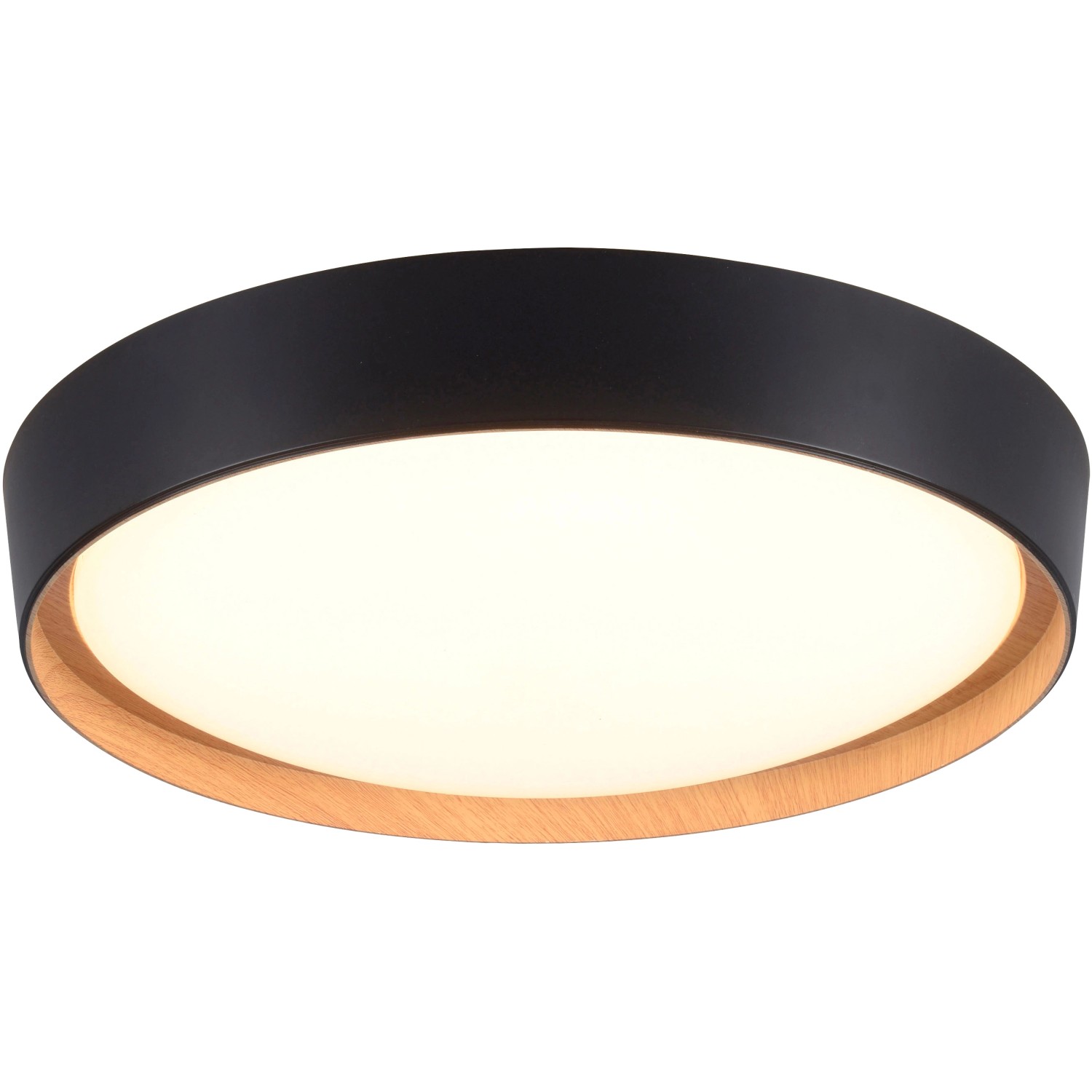 Just Light. LED-Deckenleuchte Emilia Ø 40 cm Schwarz von Just Light.