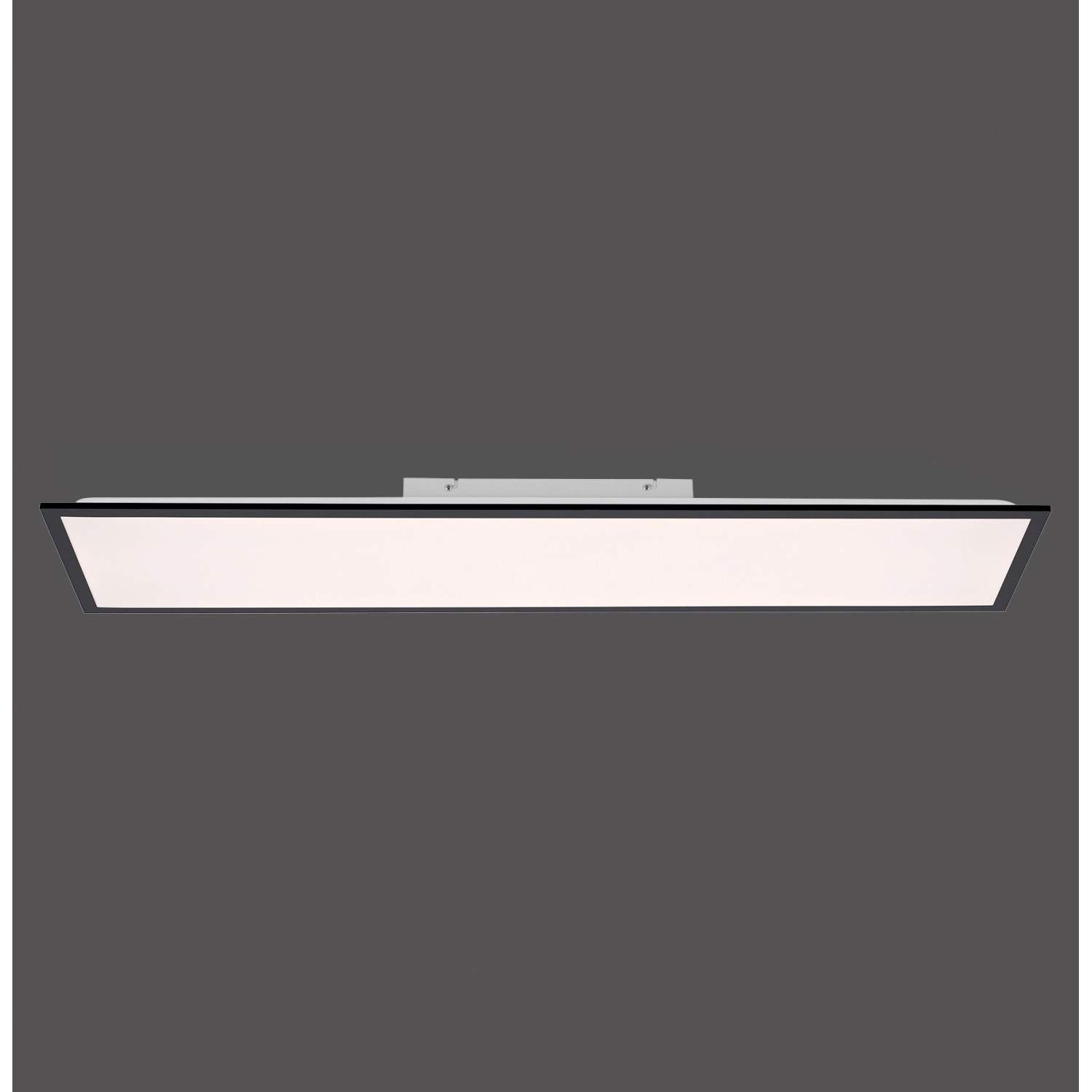 Just Light. LED-Deckenleuchte Flat 119,5 x 29,5 cm Schwarz von Just Light.