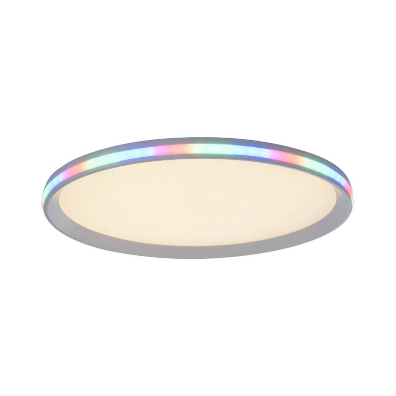Just Light LED-Deckenleuchte 'Galactica' stahlfarben 30 W Ø 45 cm von Just Light