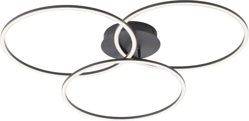 JUST LIGHT LED Deckenleuchte IVANKA, Dimmfunktion, LED wechselbar, Warmweiß, stufenlos dimmbar (SimplyDim - Funktion), zwei Ringe sind schwenkbar von JUST LIGHT