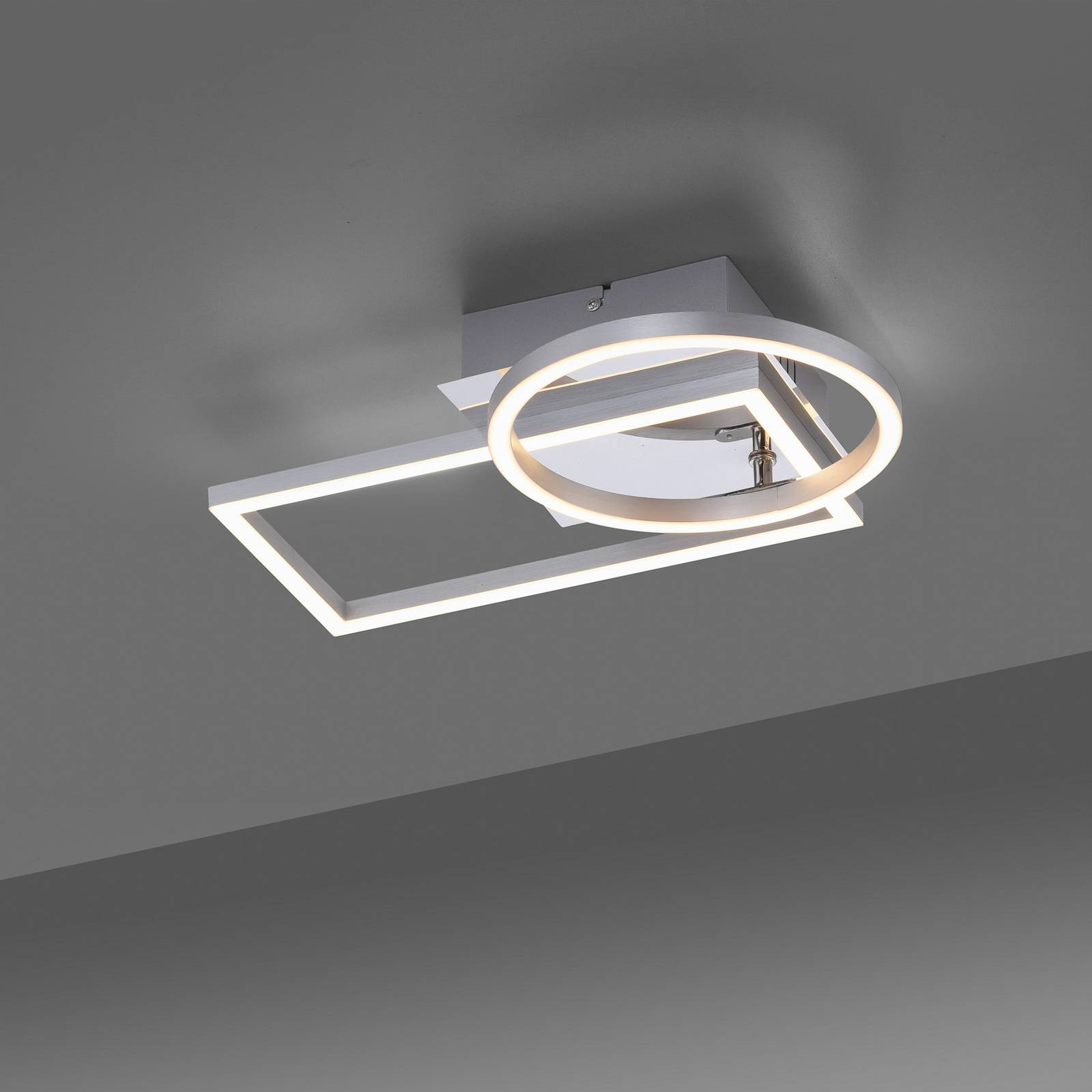 LED-Deckenleuchte Iven, stahl, 37x26cm von JUST LIGHT.