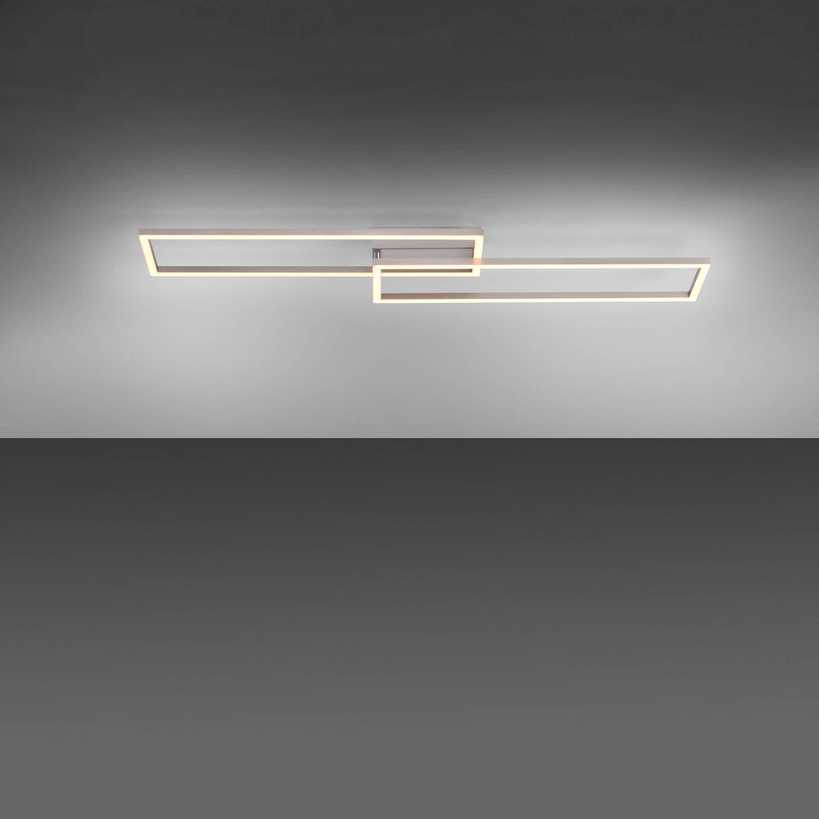LED-Deckenleuchte Iven, dim, stahl, 92,4x22cm LED-Deckenleuchte Iven, dim, stahl, 92,4x22cm von JUST LIGHT.