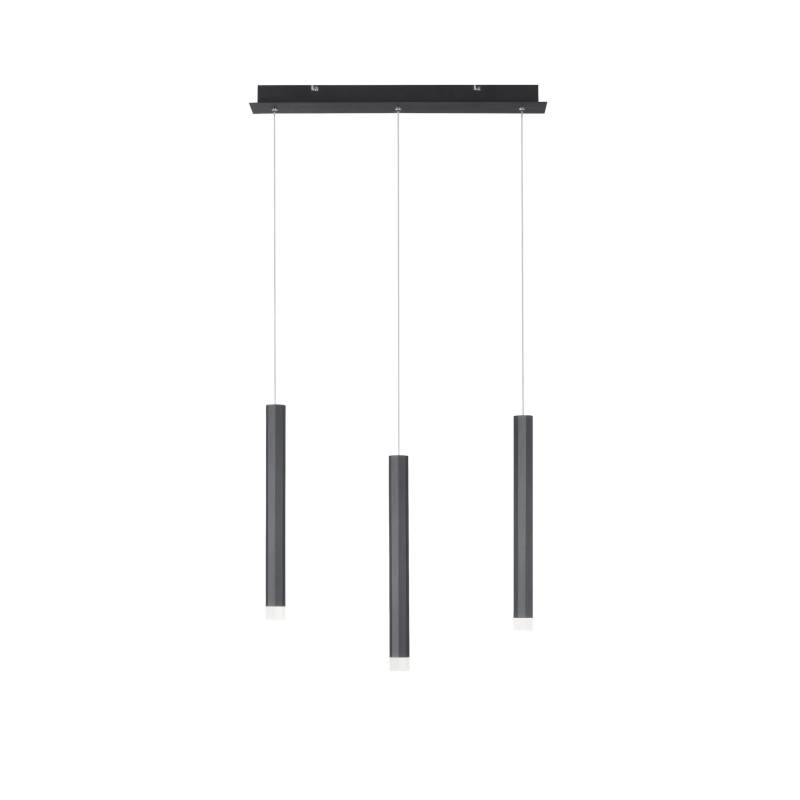 Just Light LED-Pendelleuchte 'Bruno' schwarz 8 x 120 x 55 cm 18 W von Just Light