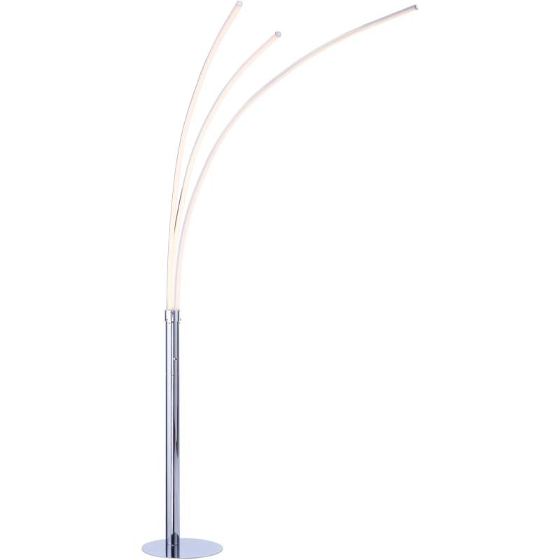 Just Light. LED-Stehleuchte Maja Chrom  H: 215 cm von Just Light.