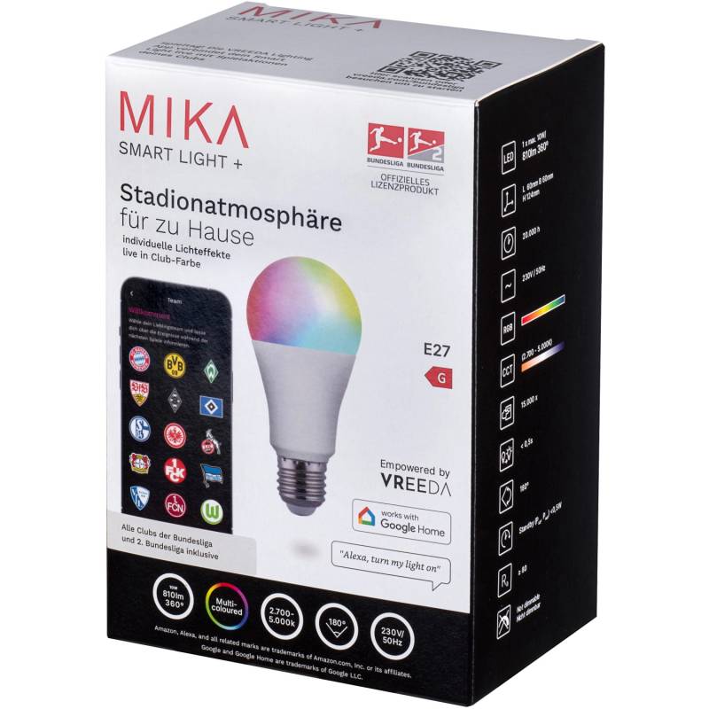 Just Light. Smart Light Mika Stadionatmosphäre E27/10 W von Just Light.