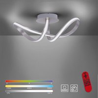 JUST LIGHT. LED Deckenleuchte LOLAsmart-MELINDA, 1xLED-Board/28W/RGB,2700-5000K, Stahl von JUST LIGHT
